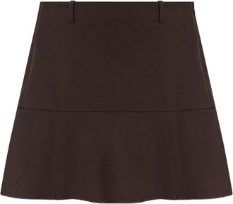 Sams&oslash;e & Sams&oslash;e Minigonna svasata - Marrone