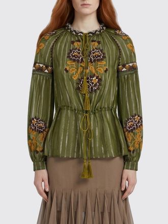 Valentino Blusa Valentino in seta con fil lurex con ricamo