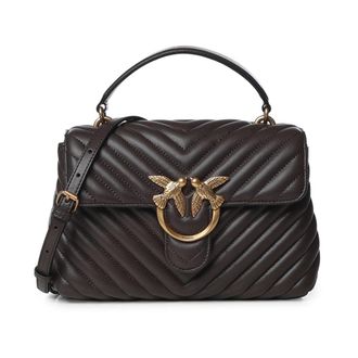 Pinko Love Lady Puff Mini - Dames - Handtassen - Zwart - ONE Size - Tassen