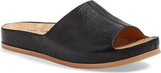 Kork-ease Tutsi Slide Sandal in Black Leather at Nordstrom, Size 10