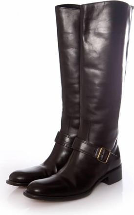 Sartore black leather horse riding boots