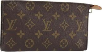 Louis Vuitton Pre-owned Clutches, female, Brown, Size: ONE SIZE Pre-owned Canvas Pouch