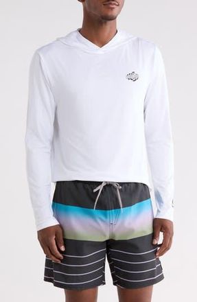 Volcom Overlap Hooded Long Sleeve T-Shirt in White at Nordstrom Rack, Size Xx-Large