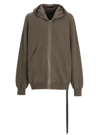 Rick Owens Brown Jumbo Gimp Zip Hoodie