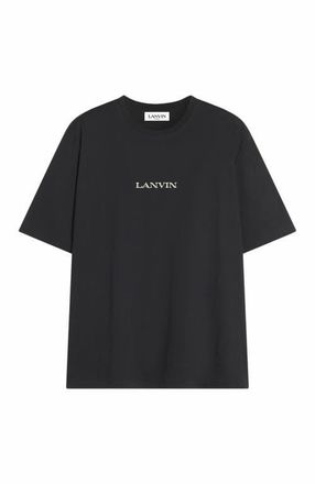 Lanvin Embroidered T-Shirt in Black at Nordstrom, Size X-Large Eu