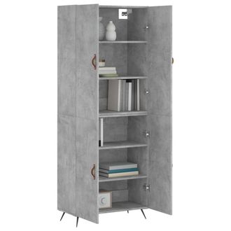 Berkfield Home Highboard Concrete Grey 69.5x34x180 cm Engineered Wood