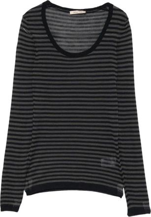Paloma Wool Jersey Garul de cuello redondo a rayas - Knitwear - Mujer - Azul - M