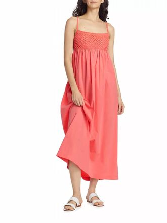 Rails Meeka Midi Dress In Hot Coral