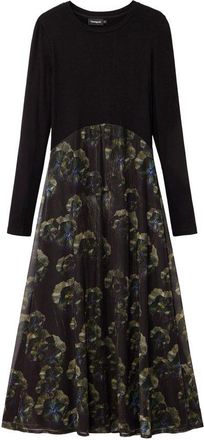 Desigual Zwarte Polyester Casual Jurk