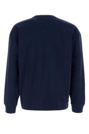 Polo Ralph Lauren Mens Navy Blue Cotton T-Shirt Newportnavyc1730 Exterior Exterior: T-shirts And Polos