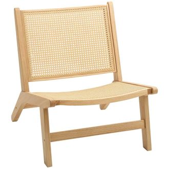 HOMCOM Sill&oacute;n de sal&oacute;n 64x70x74 cm madera natural
