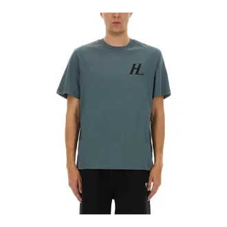 Helmut Lang Heren, Tops, Blauw, Maat: L Katoen