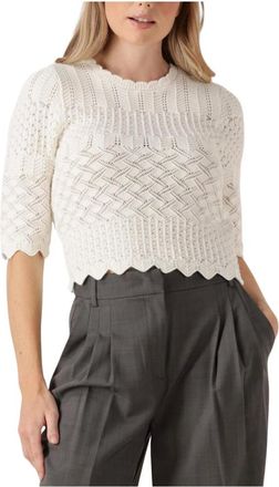 Suncoo Overhemden, Dames, Beige, L, Linnen, Cr&egrave;me Top Panach voor vrouwen