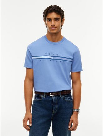 Tommy Hilfiger Mens Tonal Flag Logo T-Shirt - Washed Ink - XXL