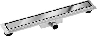 OEM Drenaje Lineal Duplex Next 2 En 1 De 100 Cm, Doble Cara, Acabado Espejo Plateado