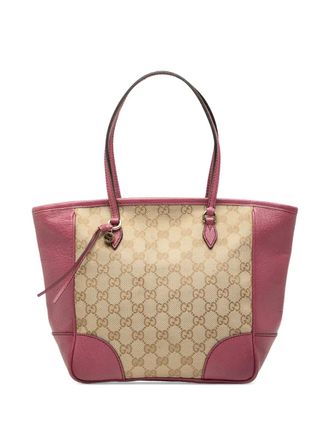 Gucci 2000-2015 GG Canvas Bree tote bag - women - Canvas/Leather - One Size - Brown