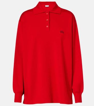 Loewe Double L cashmere-blend polo sweater