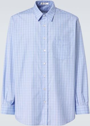 The Row Cardiff checked cotton shirt