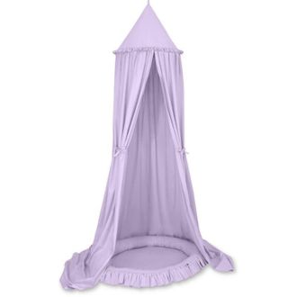 OEM Conjunto: Dosel Colgante De Algod&oacute;n Para Habitaci&oacute;n Infantil Y Nido Con Volante - Morado