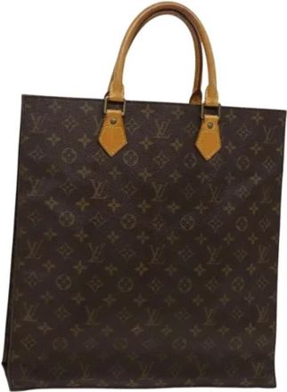 Louis Vuitton Tweedehands Canvas Louis Vuitton tassen - Dames - Vintage Shopper - Bruin - ONE Size - Leer - Vintage