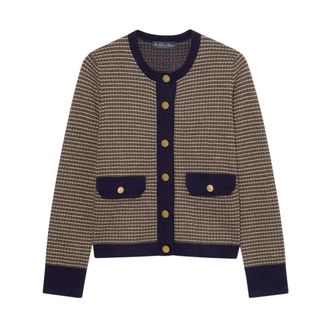 Brooks Brothers Dames, Truien, Veelkleurig, Maat: XL Wol