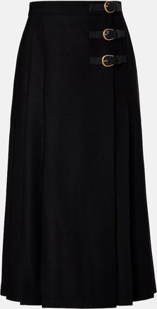 Chlo&eacute; Chlo&eacute; Pleated virgin wool midi skirt