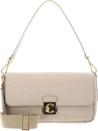 Coccinelle cross body bag C-Me Lock Handbag Grained Leather Sandshell beige