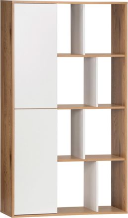Livetastic Regal, Naturfarben, Weiß, Holzwerkstoff, 4 Fächer, 90x159x29.5 cm, Wohnzimmer, Regale, Bücherregale