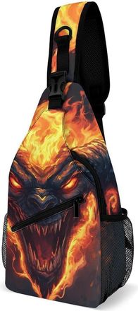 Generic Balrog Unisex Shoulder Bags Casual Crossbody Chest Bag Sling Backpack for Hiking Cycling Travel