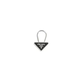 Prada Keyrings, male, Black, Size: ONE SIZE Metal Keychain