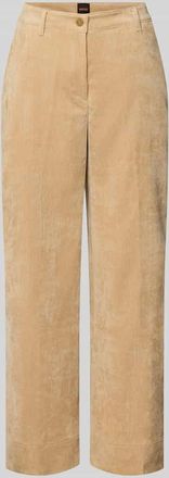 Boss Orange by Hugo Boss BOSS Orange Regular Fit Cordhose mit Gürtelschlaufen Modell C_TACODI in Beige, Größe 34