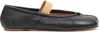 Maison Margiela Black Leather Ballet Flats