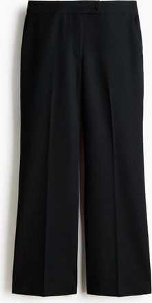 H&M Bootcut Ankle-length Trousers in Black at Nordstrom, Size 10