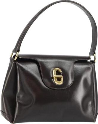 Gucci Pre-owned Vintage Schoudertas - Dames - Vintage Schoudertas - Bruin - ONE Size - Leer - Vintage
