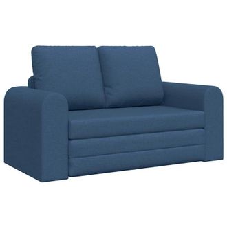 vidaXL Divano letto Blu 148 x 71 x 83 cm Tessuto vidaXL