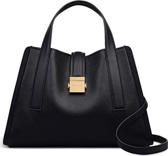 Radley London Sloane Mews Medium Leather Satchel in Black at Nordstrom Rack