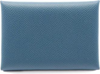 Hermès Portacarte Calvi Duo 2024 - Blu