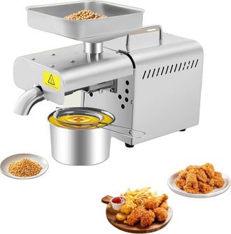 OEM M&aacute;quina De Extracci&oacute;n De Aceite, Acero Inoxidable 304, 42 X 16 X 31 Cm, Potencia De 610 W, Nivel De Ruido De 60 Db, Rendimiento De Aceite De Hasta El 