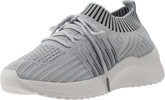 Generic Womens Slip on Walking Trainers Womens Lightweight Arch Support Sneakers for Women Casual Sport Shoes Mesh Running Shoes Striped Pattern Front Running