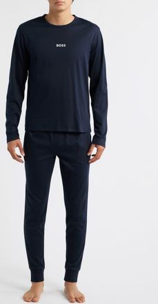 BOSS Holiday Long Pajama Set in Black at Nordstrom, Size Xx-Large