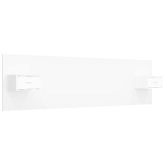 Berkfield Home Bed Headboard with Cabinets White Engineered Wood