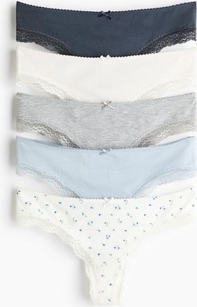 H&M 5er-Pack Brazil Slips - White