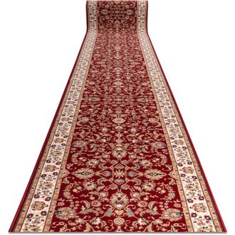 RugsX Rugsx - Corredor De Lana Nain Ornamento, Flores 144 51066 Burdeos / Beige 100cm Red 100x1100 Cm