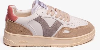 Victoria SEUL FAUX LEATHER & SPLIT Womens Trainers Rosa - Multicolour - Size UK 3