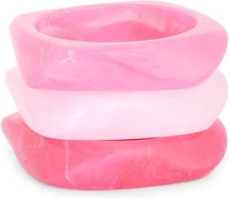 Natasha 3-Pack Bangle Bracelets in Fuchsia at Nordstrom Rack