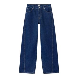 Mads Norgaard Wide Jeans, female, Blue, XL, Mid Blue Stylish Shirt