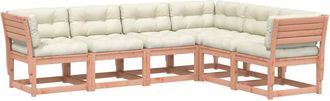vidaXL Juego De Sof&aacute;s Jard&iacute;n 6 Pzas Con Cojines Madera Abeto Douglas Vidaxl