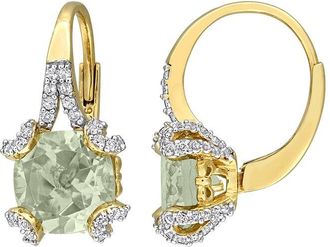 Rina Limor Gold-Plated Silver 4.56 Ct. Tw. Gemstone Earrings