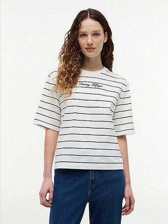 Tommy Hilfiger Camiseta amplia de cuello redondo con logo