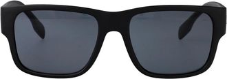 Burberry Ridder Zonnebril voor Stijlvolle Bescherming - Heren - Zonnebrillen - Zwart - 57 MM - Accessoires